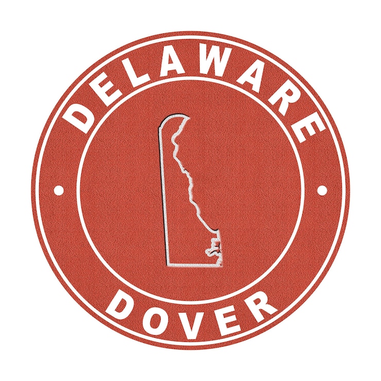 Foto mapa de la ruta de corte de la cancha de tenis de delaware