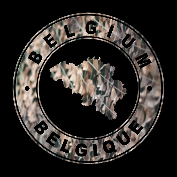 Foto mapa del sello militar de bélgica