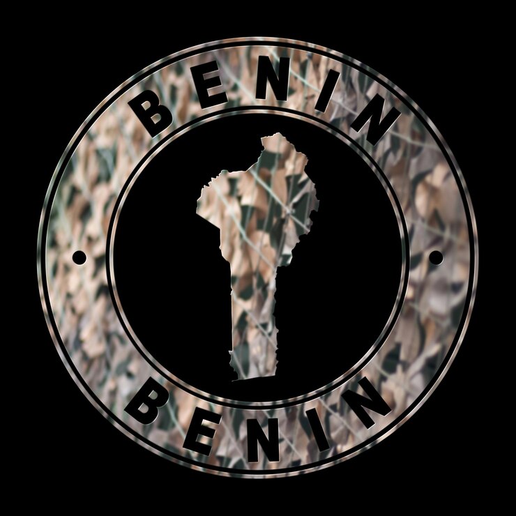 Foto mapa del sello militar de benín