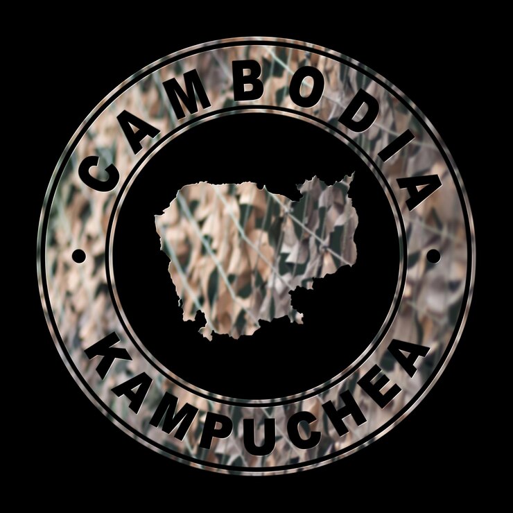 Foto mapa del sello militar de camboya