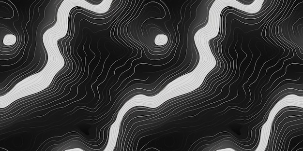 Mapa topográfico con un patrón sin costuras repetitivo Fondo abstracto con múltiples ondas