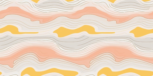 Mapa topográfico con un patrón sin costuras repetitivo Fondo abstracto con múltiples ondas