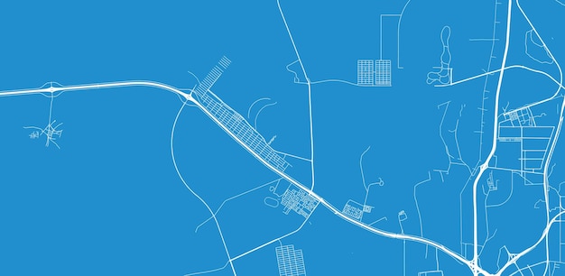Foto mapa urbano vectorial de la ciudad de al shahaniya qatar