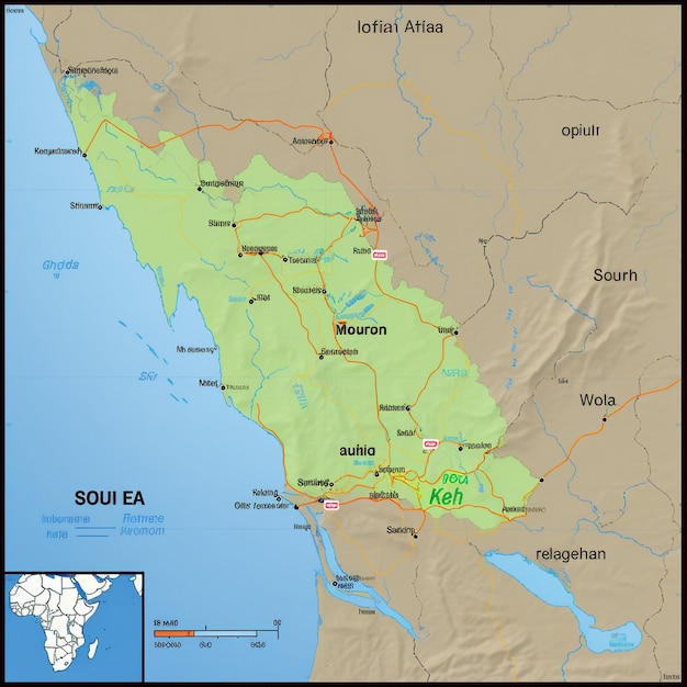 un mapa de la zona donde se llama la zona "panas".