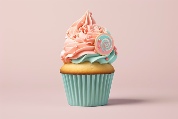 Foto maqueta de adorno de cupcake