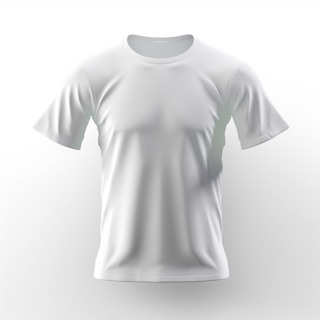 Maqueta aislada de camiseta de hombre blanco