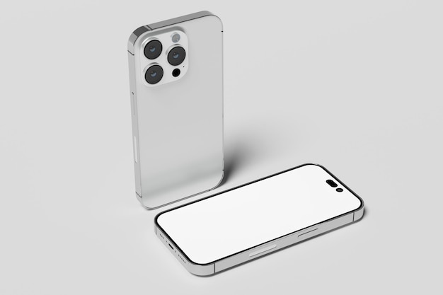 maqueta en blanco del teléfono 14 pro