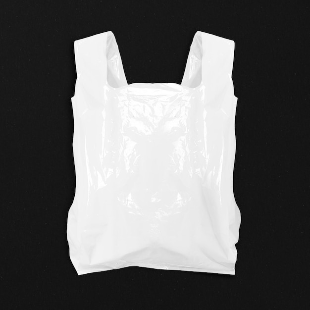 Maqueta de bolsa de plástico para comestibles en png