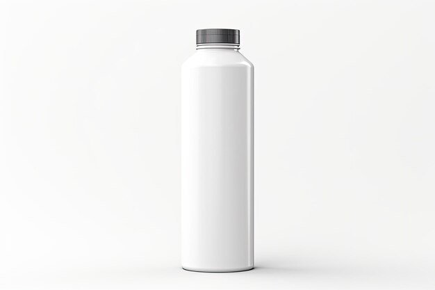 Foto maqueta de botella de bebida energética vibrante diseño dinámico y refrescante