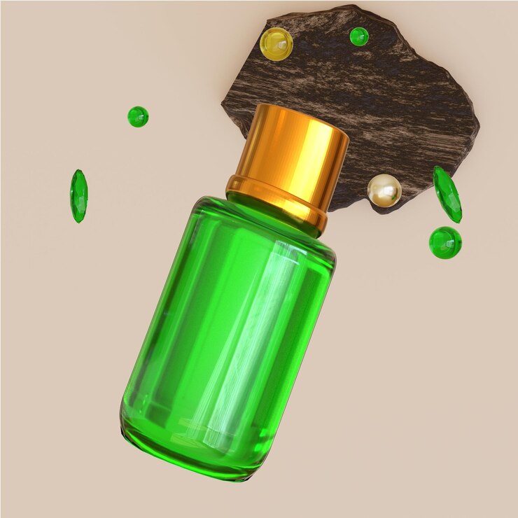 Maqueta de botella de render 3d para producto de belleza