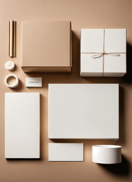 maqueta de caja blanca