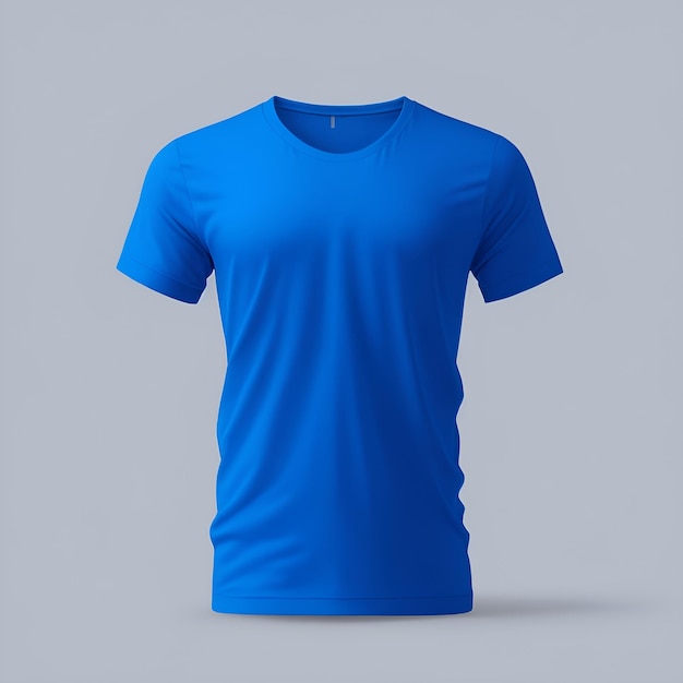 Maqueta de camiseta azul