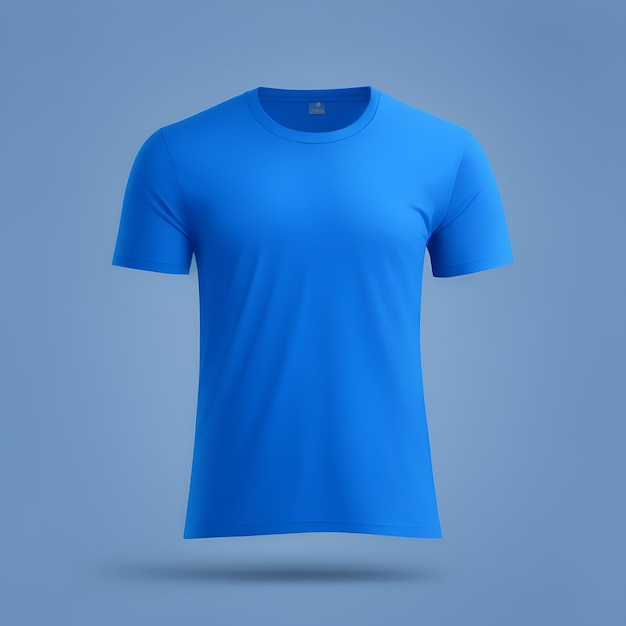 Foto maqueta de camiseta azul