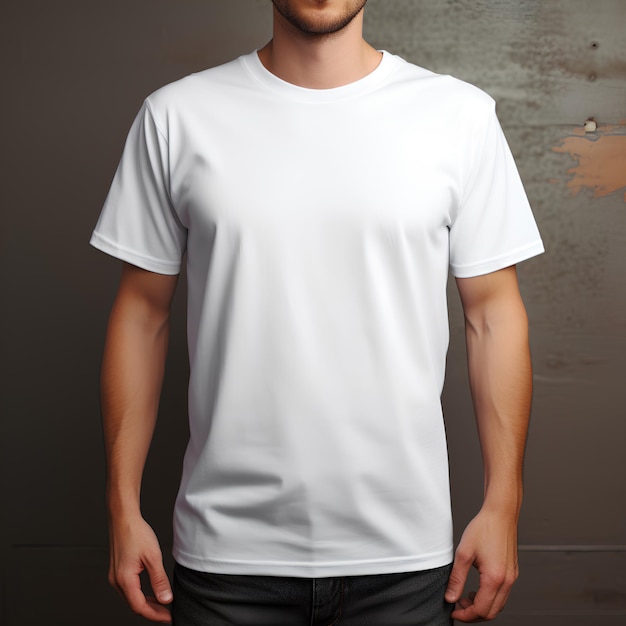 Foto maqueta de camiseta blanca aislada