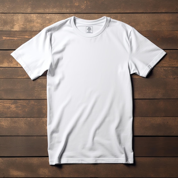 Maqueta de camiseta blanca en blanco