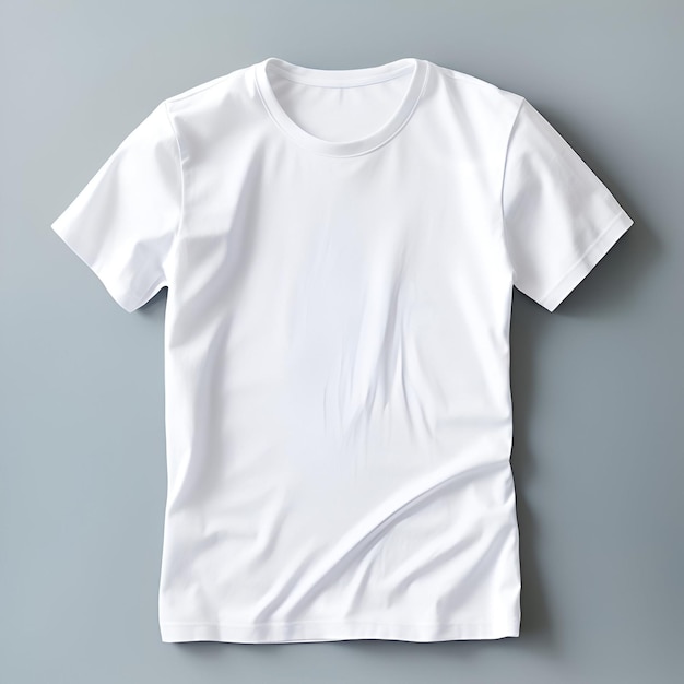 Maqueta de camiseta blanca en blanco