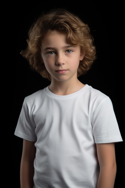 Maqueta de camiseta blanca Niño y niña 2023 Solo foto