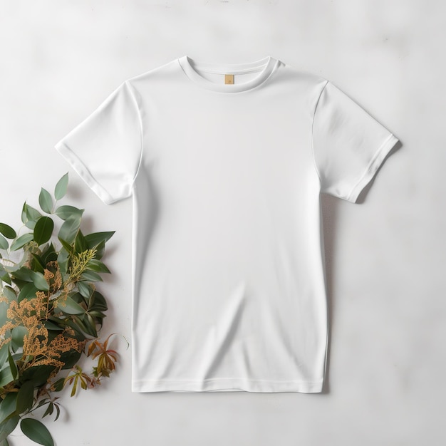 maqueta de una camiseta blanca