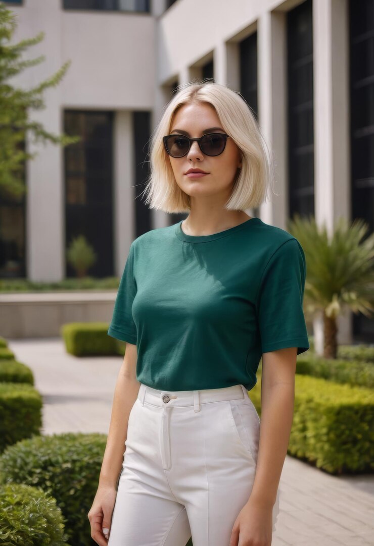 Maqueta de camiseta blanca