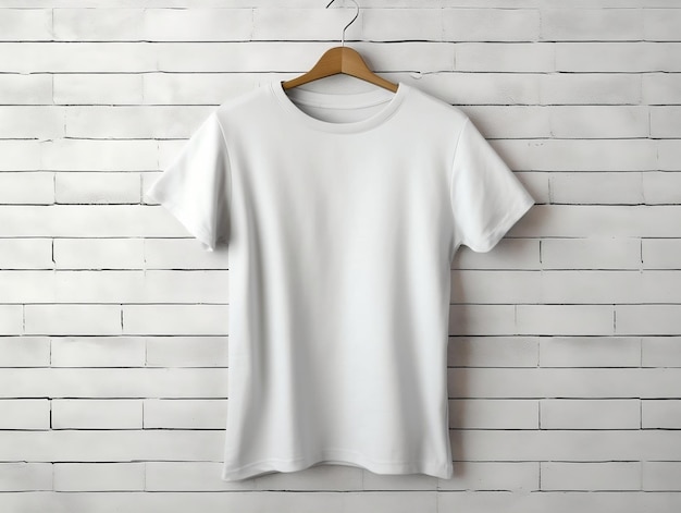 Maqueta de camiseta femenina camiseta blanca extragrande