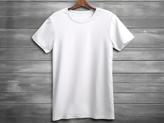 Maqueta de camiseta femenina camiseta blanca extragrande