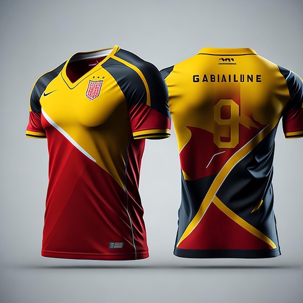 Foto maqueta de camiseta de fútbol generada por ia