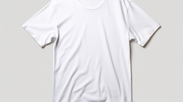 Maqueta de camiseta de manga corta con fondo transparente IA generativa