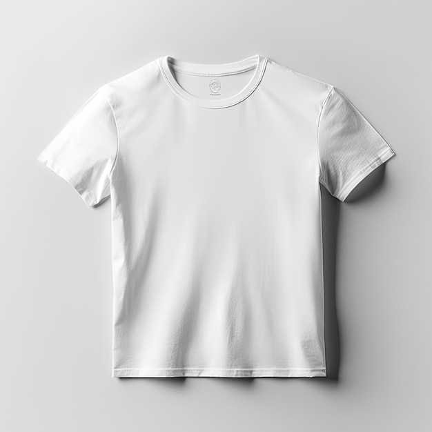 Maqueta de camiseta con modelo de camiseta blanca con fondo impresionante