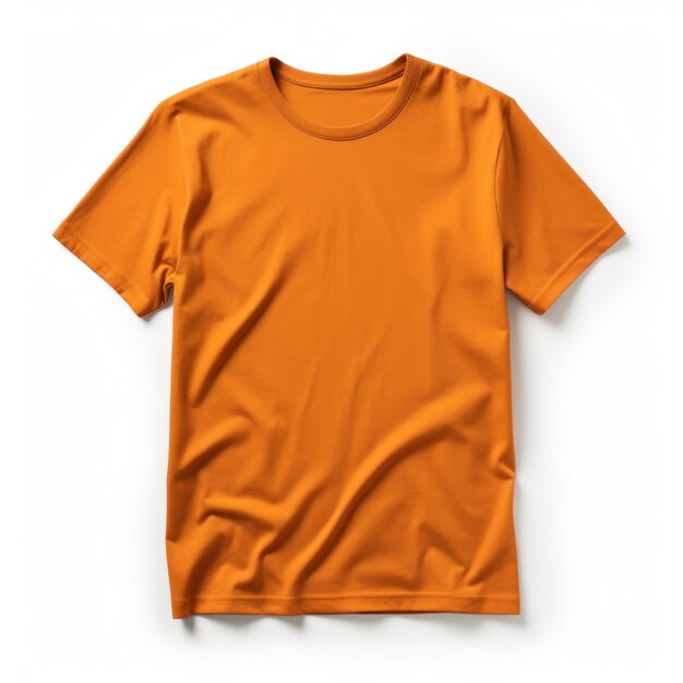 Maqueta de camiseta naranja aislada