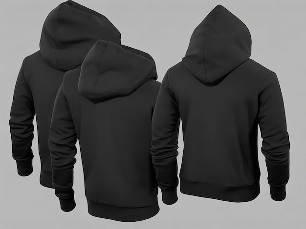 Maqueta de camiseta negra Hoddie Descargar gratis