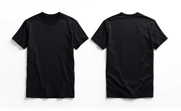 Maqueta de camiseta negra
