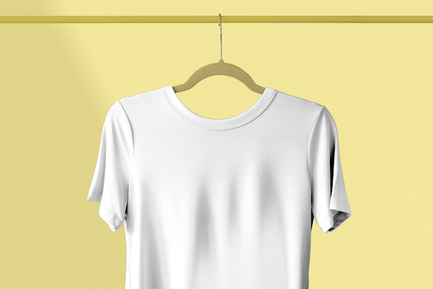 Maqueta de camiseta png ropa femenina de manga corta con diseño transparente en la parte superior