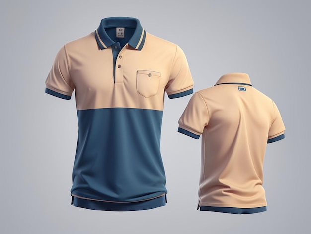 Foto maqueta de camiseta de polo para hombres