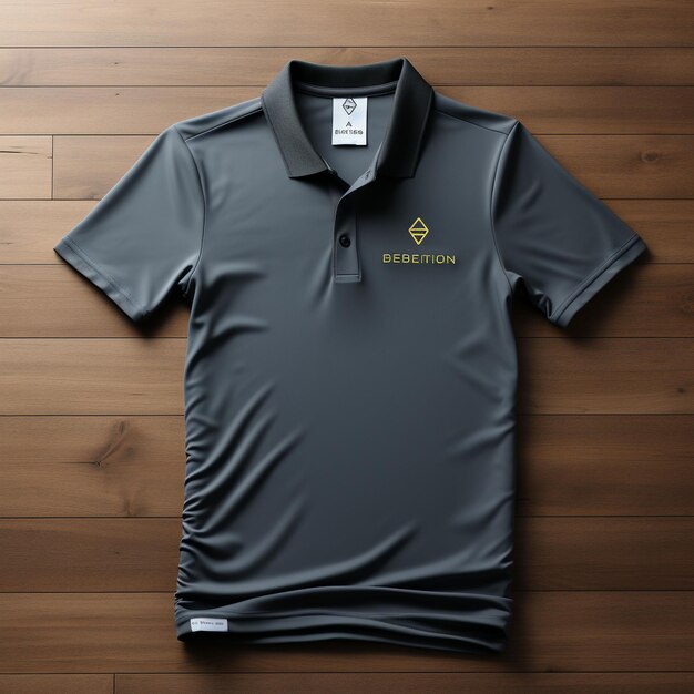 Foto una maqueta de camiseta de polo minimalista