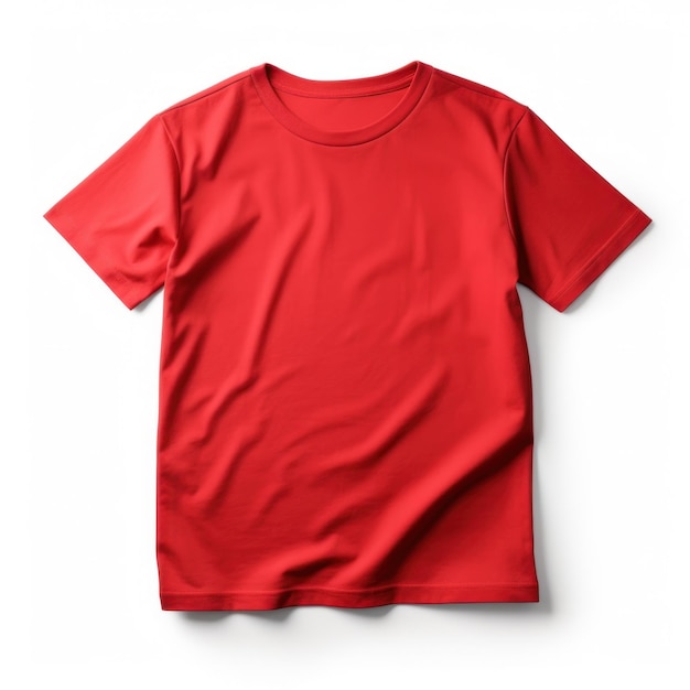 Maqueta de camiseta roja aislada