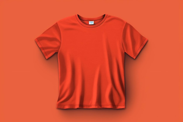 Una maqueta de camiseta simple para diseñar e imprimir.