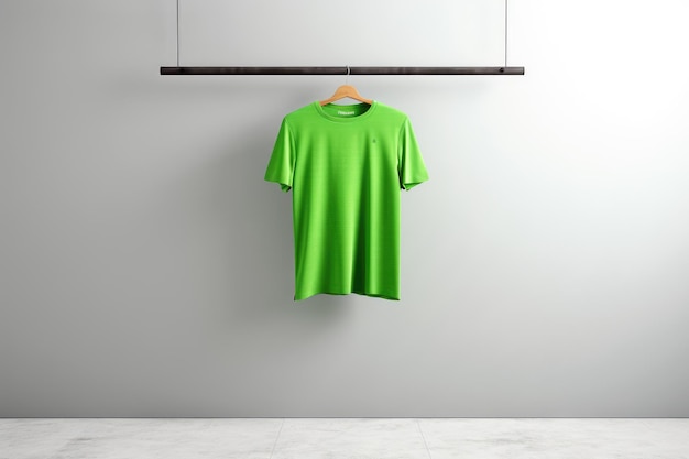 Foto maqueta de camiseta verde