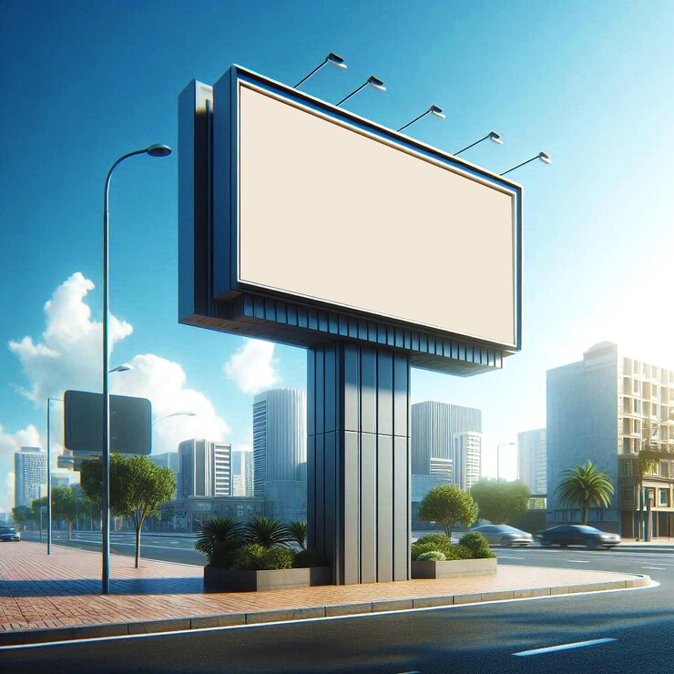 una maqueta de cartel con el sol brillando sobre ella