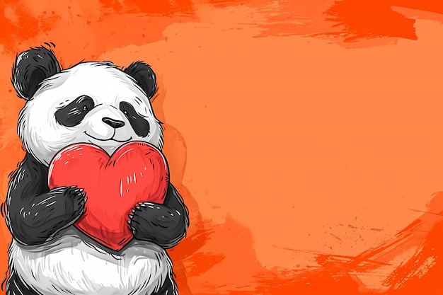 una maqueta con un corazón para el día de San Valentín una plantilla de tarjeta postal romántica