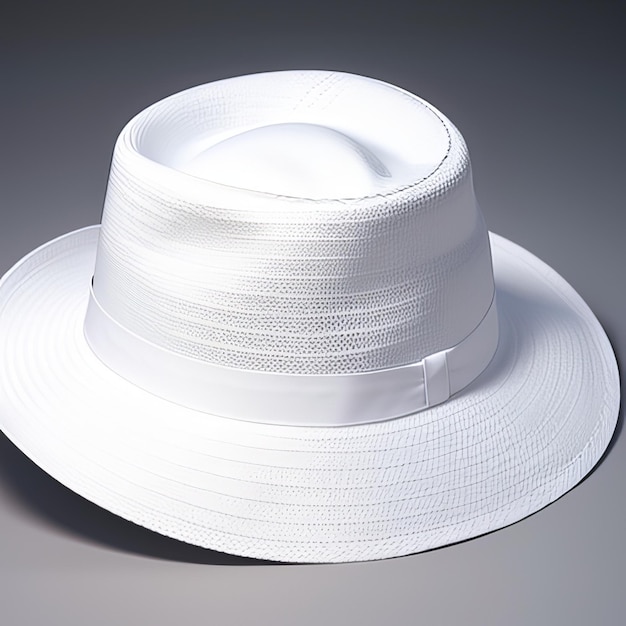 maqueta de diseño de sombrero en blanco