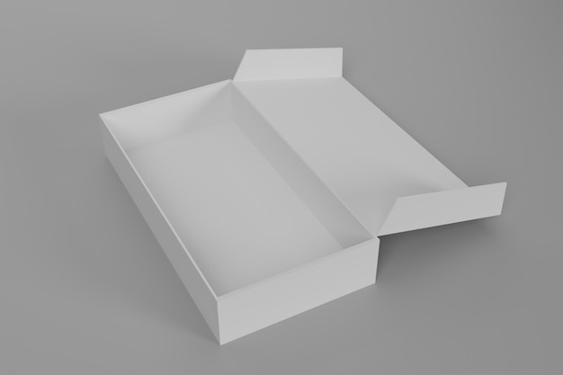 maqueta de embalaje de caja de render 3d