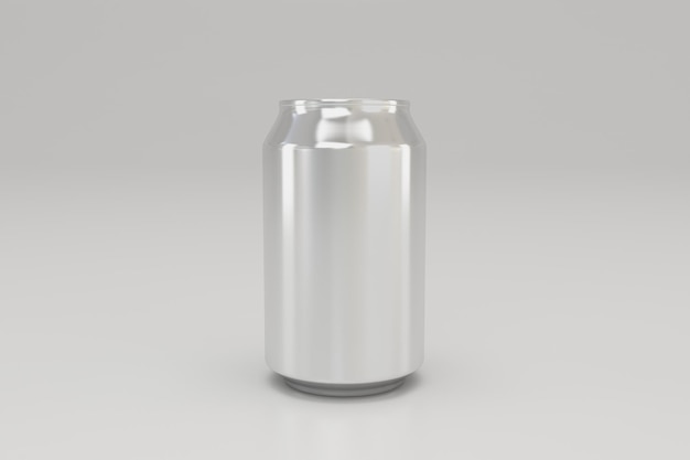 Foto maqueta de embalaje de latas de metal para bebidas