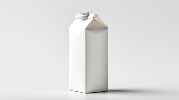 Maqueta de empaque de cartón de leche simple