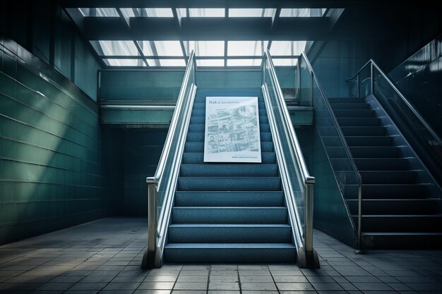 Maqueta de escaleras modernas creada con IA generativa