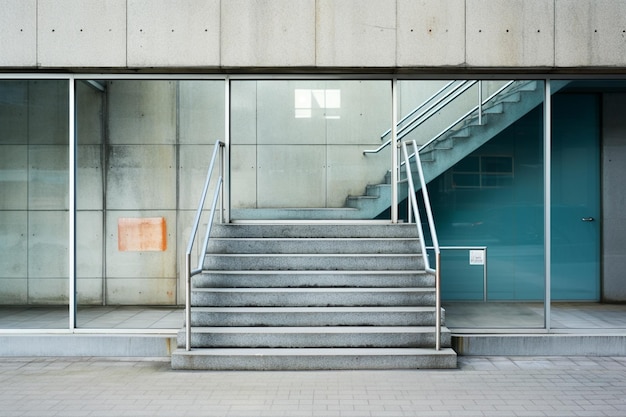 Maqueta de escaleras modernas creada con IA generativa