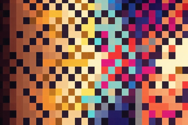 Maqueta de espacio de copia de fondo de patrón de píxeles