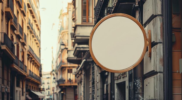 Maqueta generativa de carteles callejeros de cafeterías de IA para la presentación de la marca de diseño de logotipo