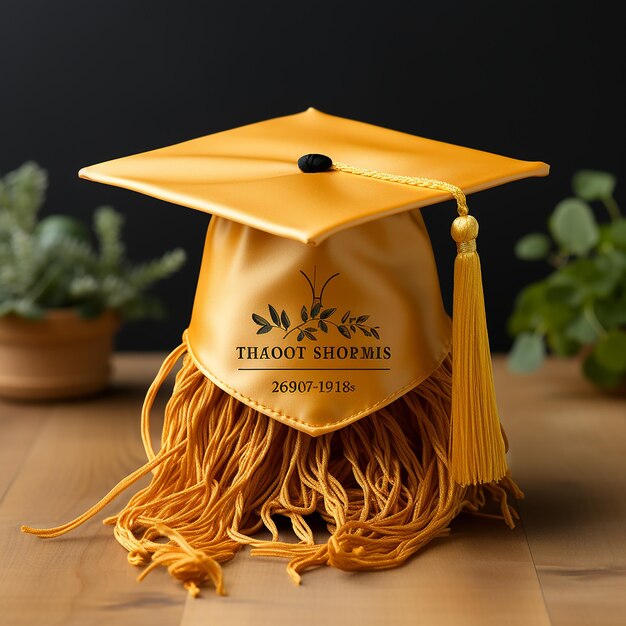 maqueta de gorro de graduación