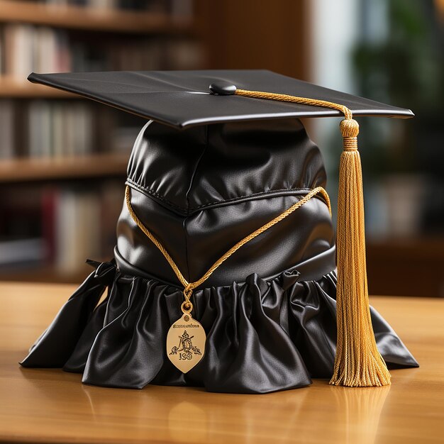 maqueta de gorro de graduación