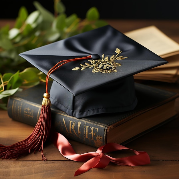 maqueta de gorro de graduación